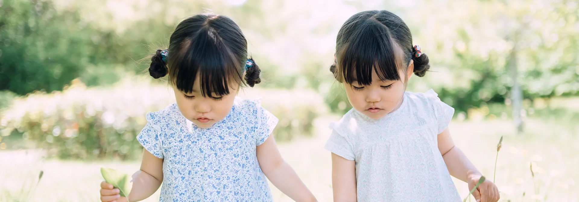 双子ちゃんとお散歩